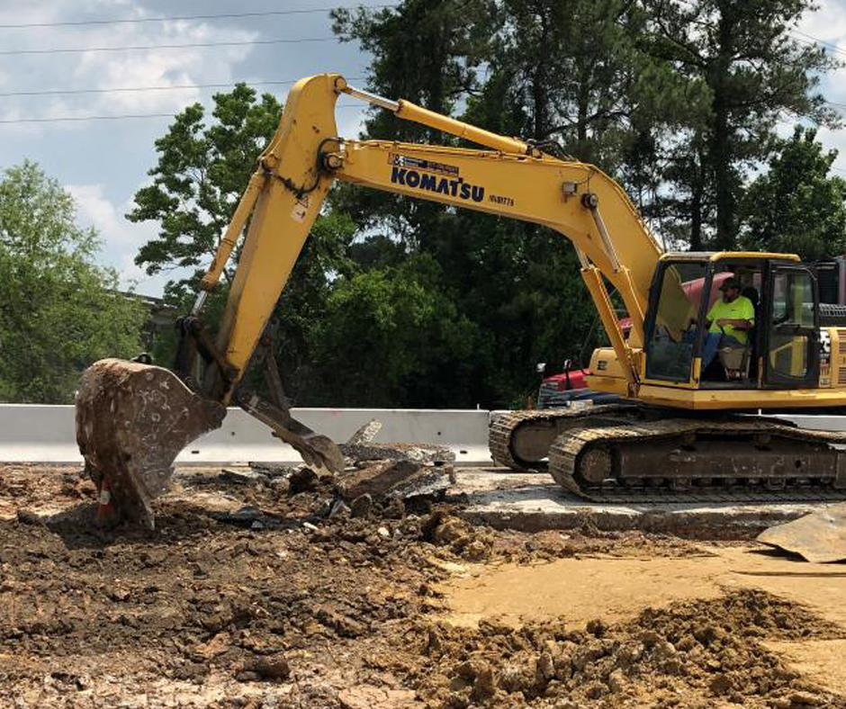 Construction Crew Working on a Town Street Improvement